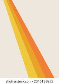 Retro poster style background with minimalist design. Vector illustration wallpaper.