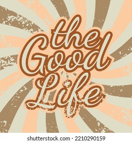 Retro poster sun retro color, vintage print, isolated. Vector illustration.

