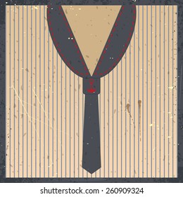Retro poster template. Retro background with overlay texture. EPS 10 vector file.