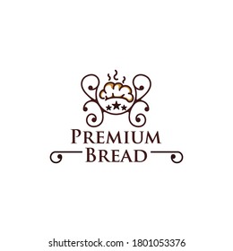 Retro Premium Bread Logotype design template, Vintage Premium Bread Logotype design template