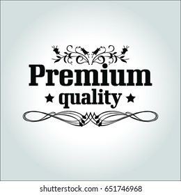 Retro Premium Quality Label vector,illustrator