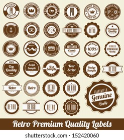 Retro Premium Quality Labels