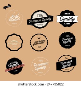 Retro Premium Quality Labels Set