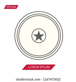 retro premium quality labels vector icon symbol