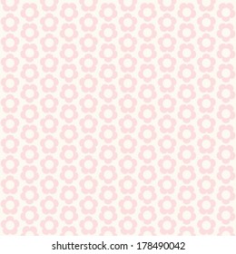 Retro primitive spring monochrome background with simple five petals flowers