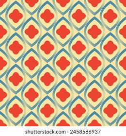retro print risograph style with ret shape