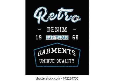  Retro print vector design