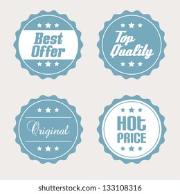 Retro Promotional Vector Labels - Shutterstock ID 133108316