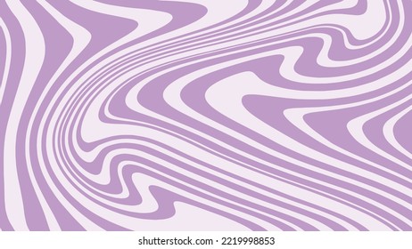 Retro Psychedelia 60s Purple Vector Illustration