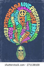 Retro Psychedelic Background