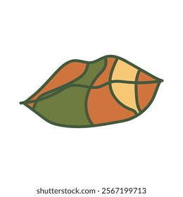 Retro Psychedelic Graphic - Lip