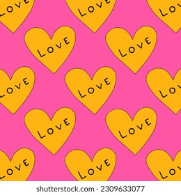 retro psychedelic patterns-hearts and valentines for February 14th.Funky and groovy heart shapes ornaments.Hippie rainbow backgrounds only good vibes.valentine's day 1970-1980