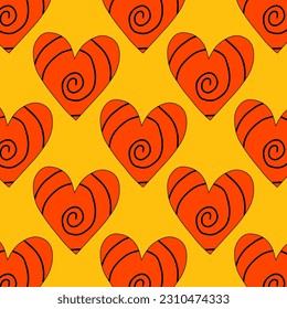 retro psychedelic patterns-hearts and valentines for February 14th.Funky and groovy heart shapes ornaments.Hippie rainbow backgrounds only good vibes.valentine's day 1970-1980