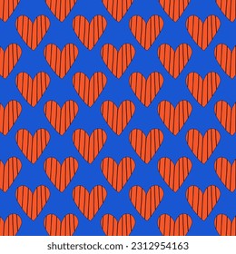 retro psychedelic patterns-hearts and valentines for February 14th.Funky and groovy heart shapes ornaments.Hippie rainbow backgrounds only good vibes.valentine's day 1970-1980