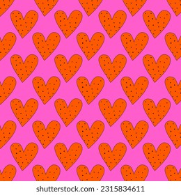 retro psychedelic patterns-hearts and valentines for February 14th.Funky and groovy heart shapes ornaments.Hippie rainbow backgrounds only good vibes.valentine's day 1970-1980