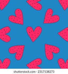 retro psychedelic patterns-hearts and valentines for February 14th.Funky and groovy heart shapes ornaments.Hippie rainbow backgrounds only good vibes.valentine's day 1970-1980