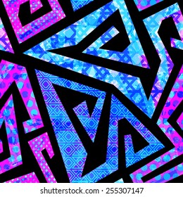 retro purple seamless pattern 