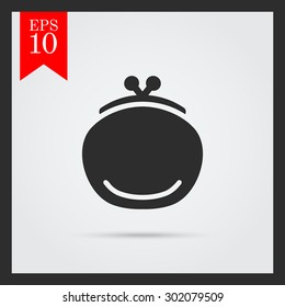 Retro purse icon