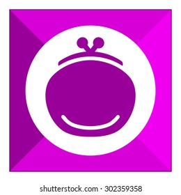 Retro purse icon