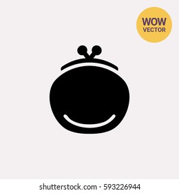 Retro purse icon