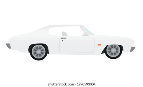 Retro race car. vector illustration svg