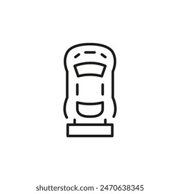 Retro racing game icon. Simple retro racing game icon for social media, app, and web design. Vector illustration