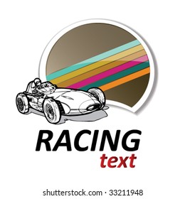 retro racing sign #1