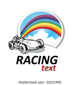 retro racing sign #10