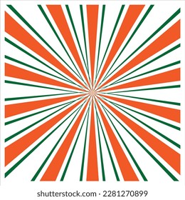 Retro Radial Explosion Design Vector