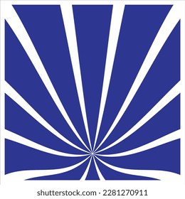 Retro Radial Explosion Design Vector