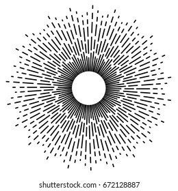 Retro Radiating Rays One