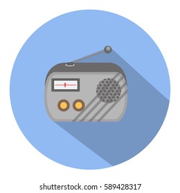 retro radio flat icon