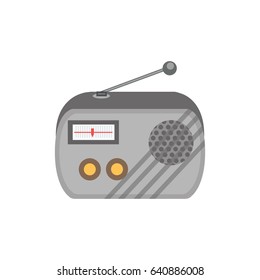retro radio flat icon