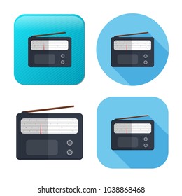 Retro Radio Icon - Media And Music Symbol