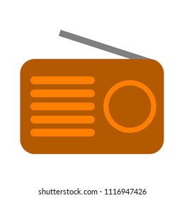 Retro Radio Icon - Media And Music Symbol