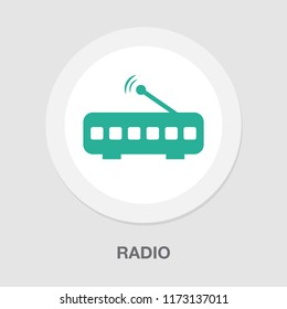 Retro Radio Icon - Media And Music Symbol