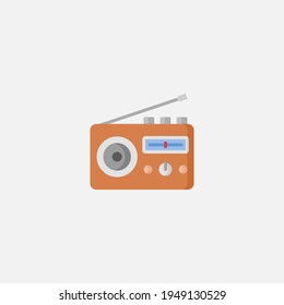 Retro radio icon sign vector,Symbol, logo illustration for web and mobile