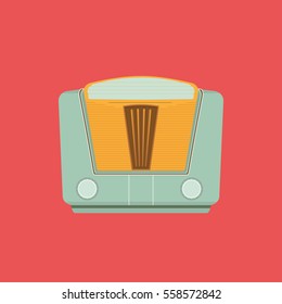 Retro Radio icon vector