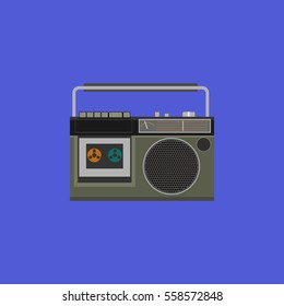 Retro Radio icon vector