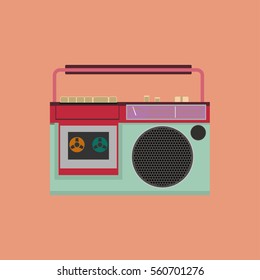 Retro Radio icon vector