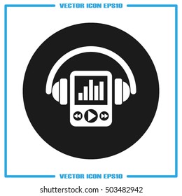Retro radio icon vector EPS 10, abstract sign flat design,  illustration modern isolated badge for website or app - stock info graphics