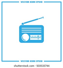 Retro radio icon vector illustration eps10