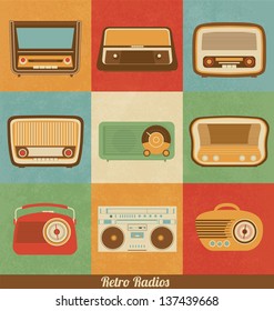 Retro Radio Icons