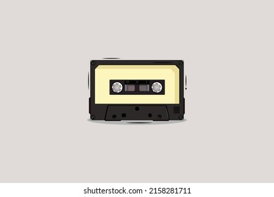 Retro radio illustration with light gray background design. Radio broadcasting banner. Suitable for advertising, banner, poster, flyer