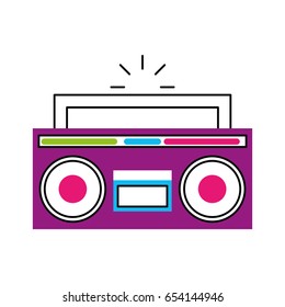 retro radio isolated icon