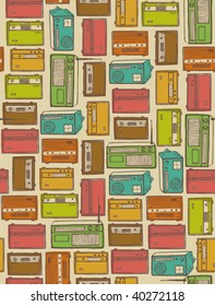 Retro Radio Pattern