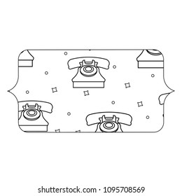 retro radio pattern design