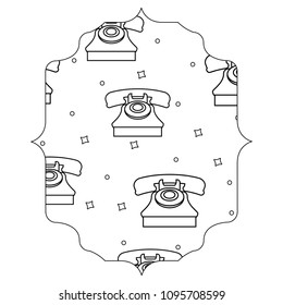 retro radio pattern design