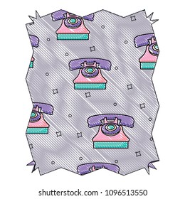 retro radio pattern design