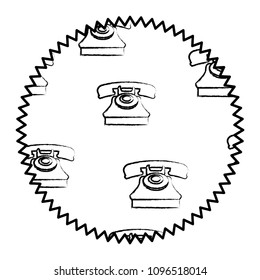 retro radio pattern design